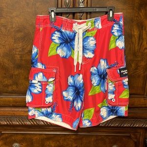 Men’s Small Abercrombie & Fitch  Hawaiian Style Board Shorts